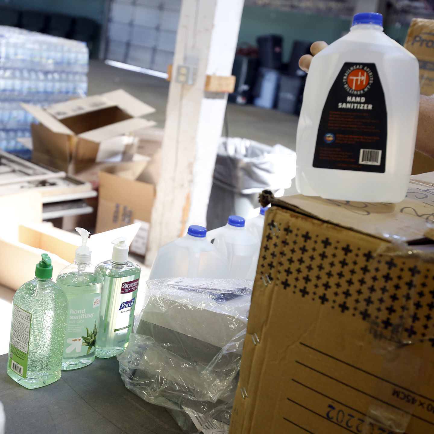 Sanitizer donation